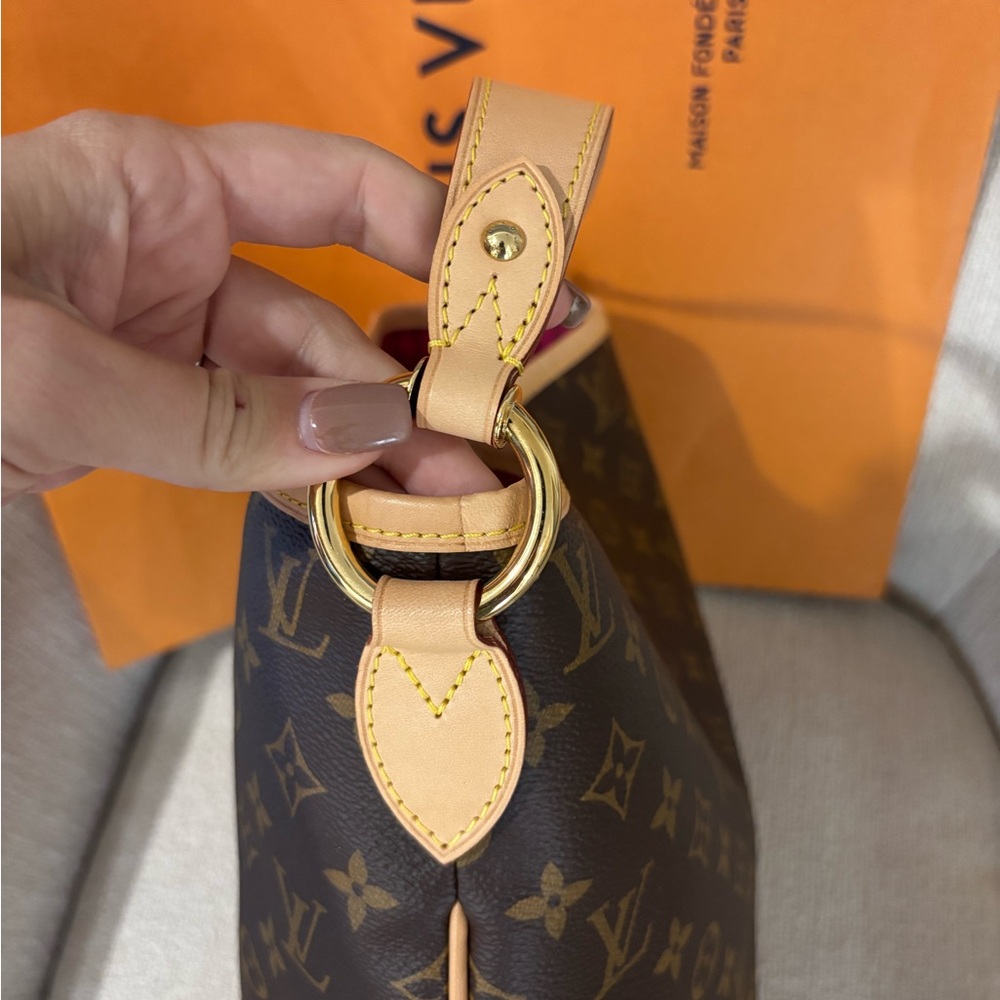 Authentic Louis Vuitton NEW delightful PM discontinued Pink pivone monogram bag - Picture 10 of 13